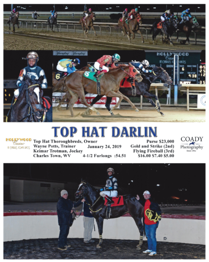 Top Hat Darlin 20190124_CharlesTown_R6_WinnersCircle